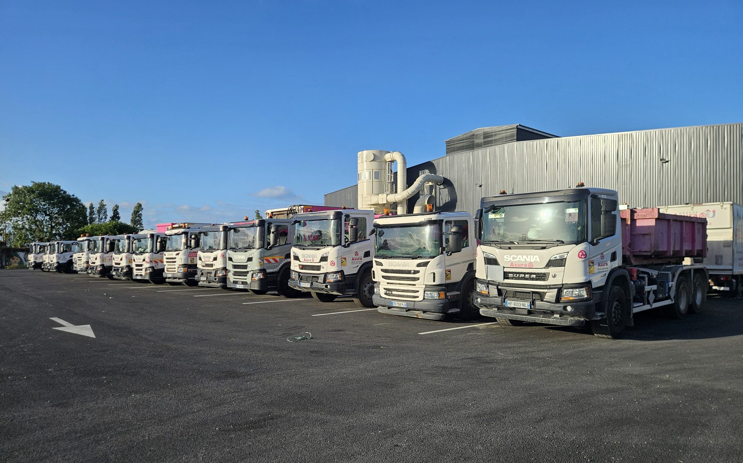 Camions Azura Recyclage site de Bassens